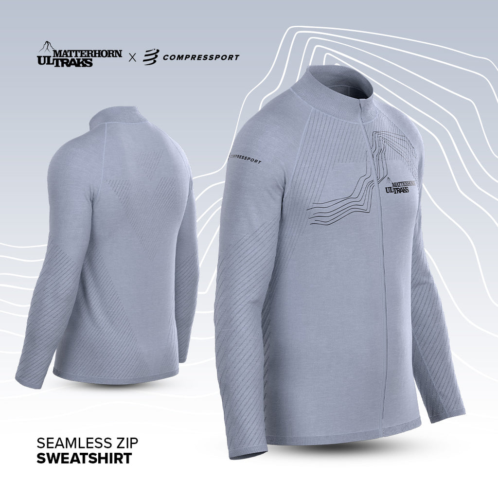 2026 - Sweat-shirt Ultraks à fermeture éclair sans coutures